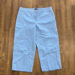 NWT-Talbots Sky Blue Casual Cropped Pants, size 14P original $100